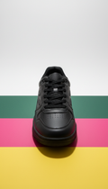 Sneaker lona verde bosque suela chunky