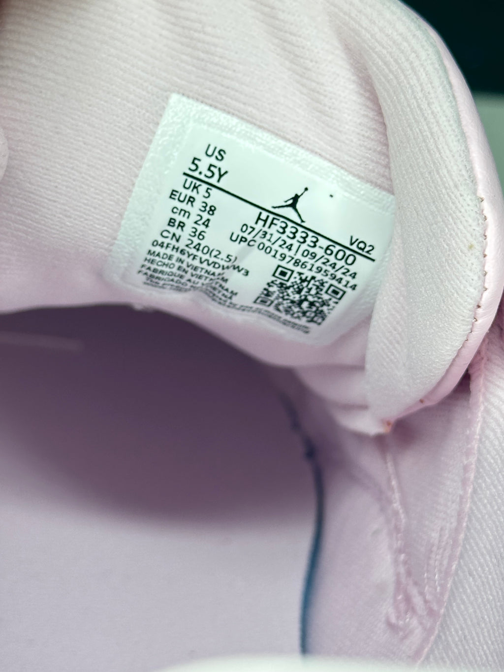 Jordan Flight Court GS "Pink Foam" (HF3333-600) - Talla 38 - Original