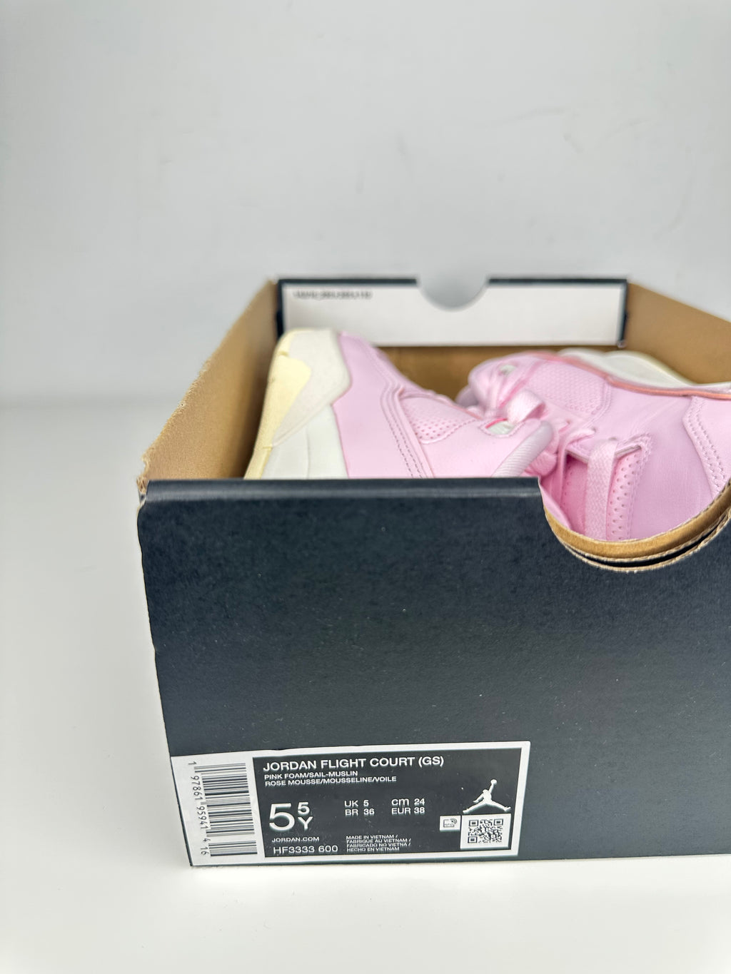 Jordan Flight Court GS "Pink Foam" (HF3333-600) - Talla 38 - Original